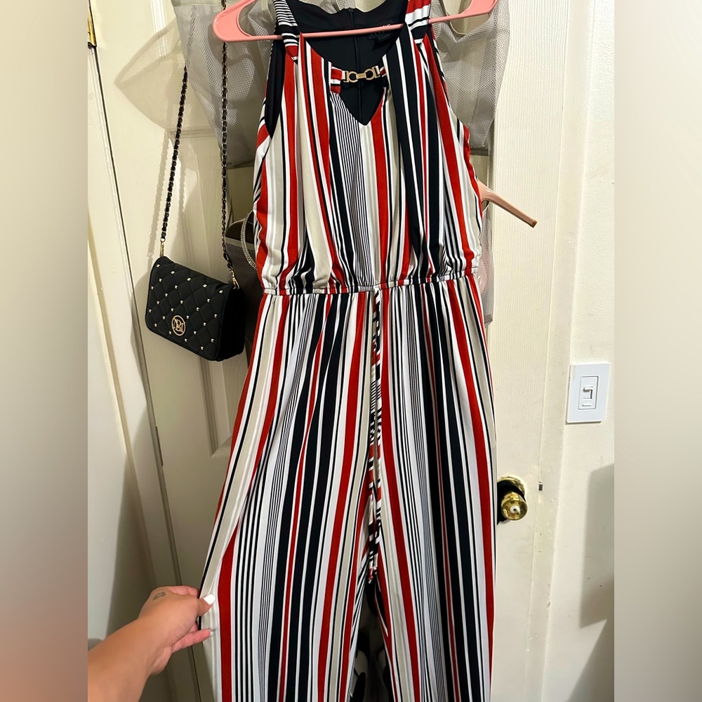 Enfocus Studio striped jumpsuit